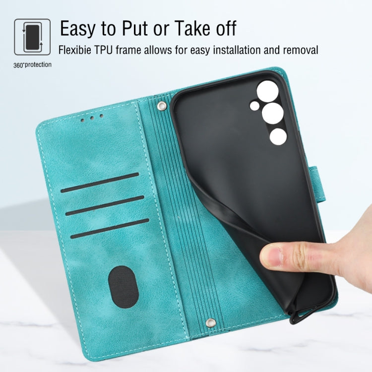 For Tecno Pova Neo 2 LG6n Skin-feel Embossed Leather Phone Case(Green) by buy2fix