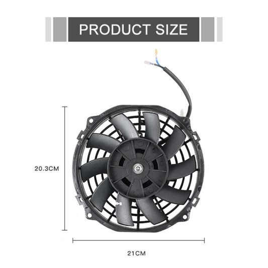 7 inch 12V 80W Car Powerful Transmission Oil Cooling Fan with Mounting Accessorie by buy2fix
