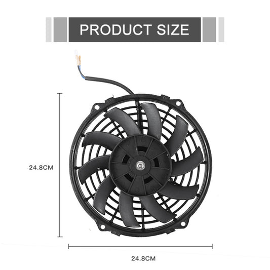 9 inch 12V 80W Car Powerful Transmission Oil Cooling Fan with Mounting Accessorie by buy2fix