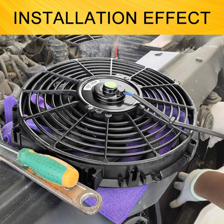 9 inch 12V 80W Car Powerful Transmission Oil Cooling Fan with Mounting Accessorie by buy2fix