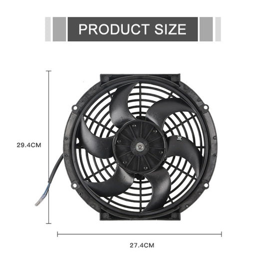 10 inch 12V 80W Car Powerful Transmission Oil Cooling Fan with Mounting Accessorie by buy2fix