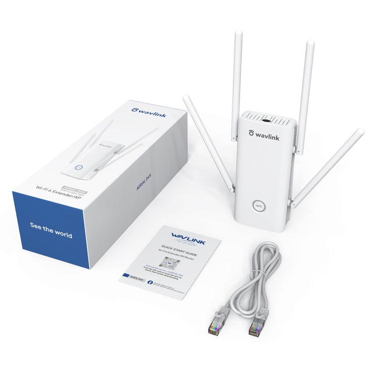Wavlink AERIAL D4X AX1800Mbps Dual Frequency WiFi Signal Amplifier WiFi6 Extender(EU Plug) by WAVLINK