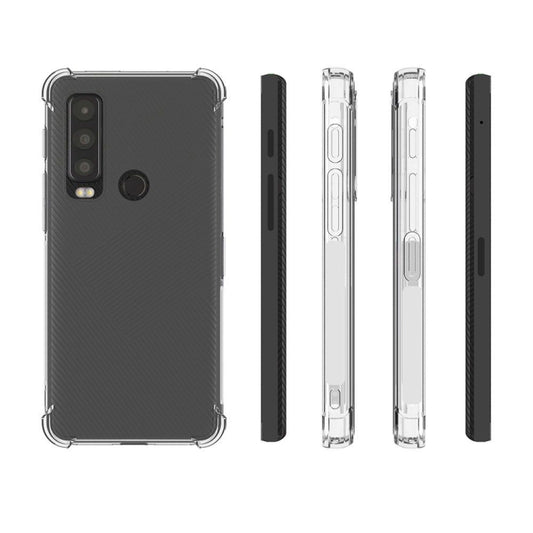 For CAT S75 5G / Motorola Defy 2 Shockproof Non-slip Thickening TPU Phone Case(Transparent) by buy2fix