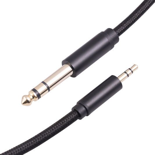 3662BK 3.5mm Male to 6.35mm Male Stereo Audio Cable, Length:3m by buy2fix