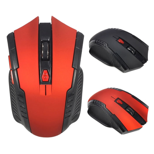 6-keys 2.4G 1600DPI Three-speed Adjustable Wireless Office Mouse(Red) by buy2fix