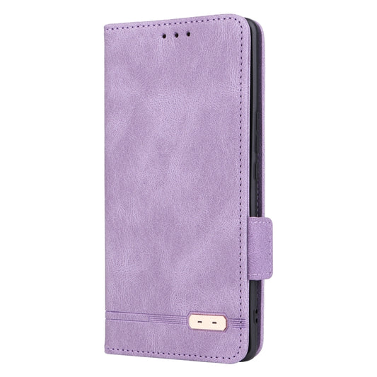 For Honor X9a 5G / Magic5 Lite Magnetic Clasp Flip Leather Phone Case(Purple) by buy2fix