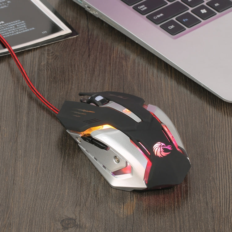 HXSJ S100 6 Keys Colorful Luminous Wired Gaming Mouse by HXSJ