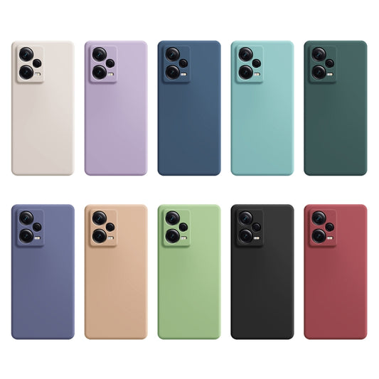 For Xiaomi Redmi Note 12 5G Global Imitation Liquid Silicone Phone Case(Dark Green) by buy2fix