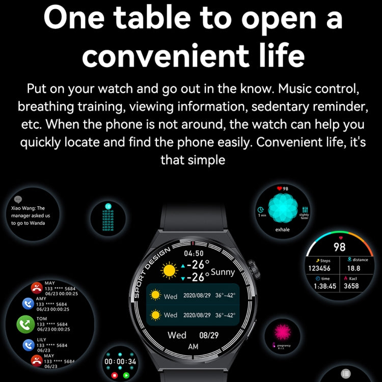 HDT 3 Max 1.6 inch Steel Band IP67 Waterproof Smart Watch Support Bluetooth Call / NFC(Silver) by buy2fix