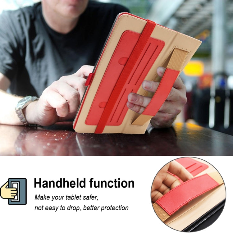 For Lenovo Tab P11 Pro Gen2 11.2 2022 TB132/138 Embossed Front Stand Leather Smart Tablet Case(Red) by buy2fix