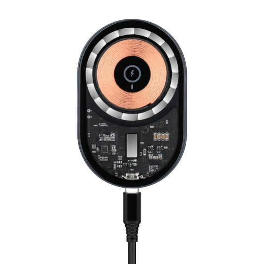 X9F Transparent Magnetic Air Vent Wireless Car Charger by buy2fix