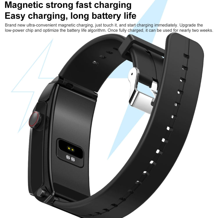 M6 1.5 inch Silicone Band Earphone Detachable IP68 Waterproof Smart Watch Support Bluetooth Call(Red) by buy2fix