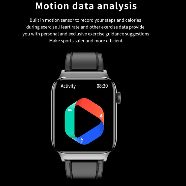 T50 1.85 inch Silicone Band IP67 Waterproof Smart Watch Supports Voice Assistant / Health Monitoring(Black) by buy2fix