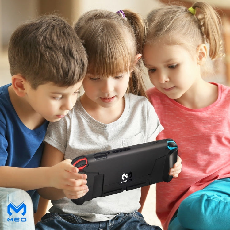 For Nintendo Switch TPU Protective Shell Integrated NS Protective Sleeve Can Be Placed On The Base(Black) by buy2fix