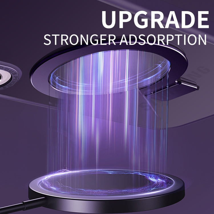 For Samsung Galaxy S23 Ultra 5G Skin Feel MagSafe Magnetic Holder Phone Case(Black) by buy2fix