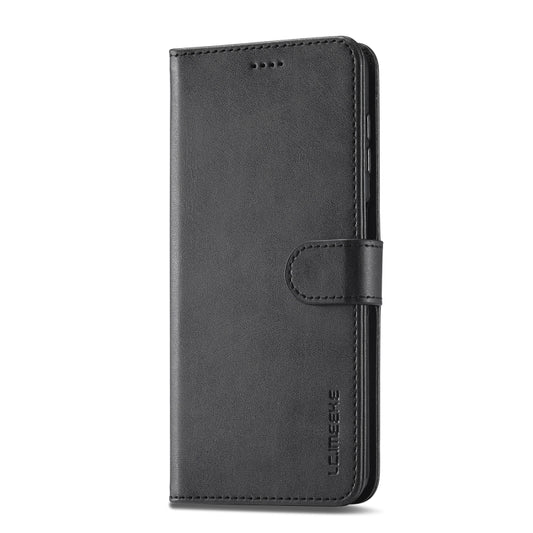For Samsung Galaxy A24 4G / 5G LC.IMEEKE Calf Texture Leather Phone Case(Black) by LC.IMEEKE