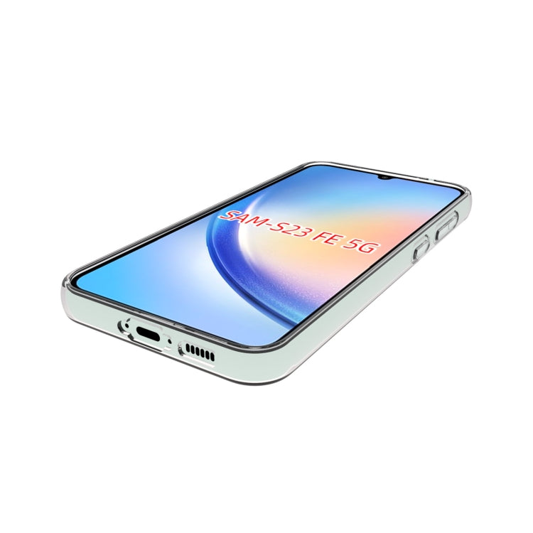 For Samsung Galaxy S23 FE 5G Waterproof Texture TPU Phone Case(Transparent) by buy2fix