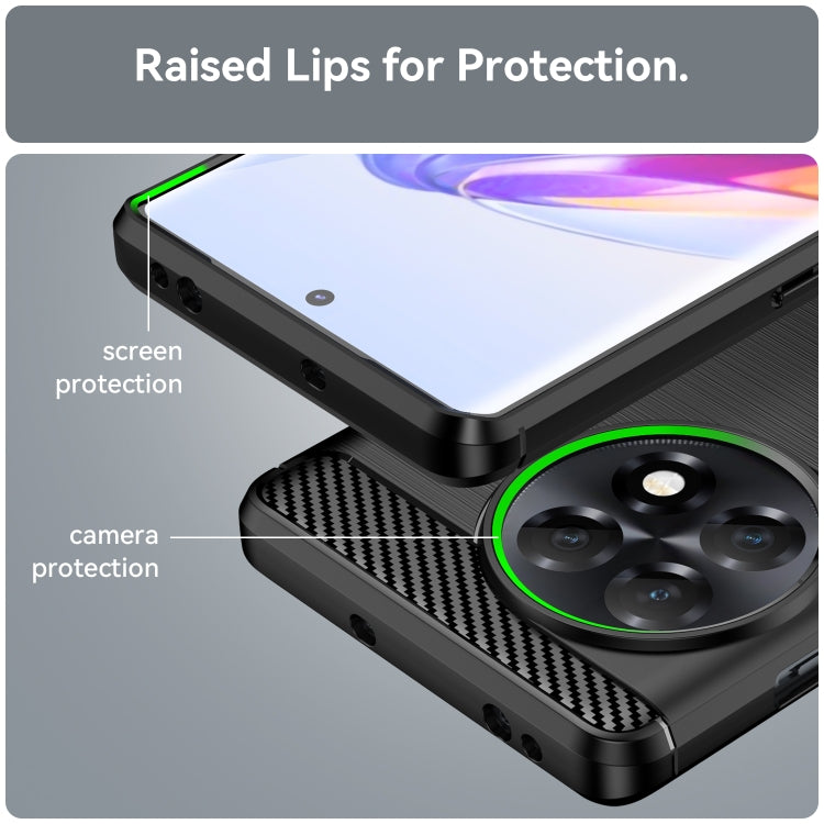 For OnePlus 11R 5G Brushed Texture Carbon Fiber TPU Phone Case(Black) by buy2fix