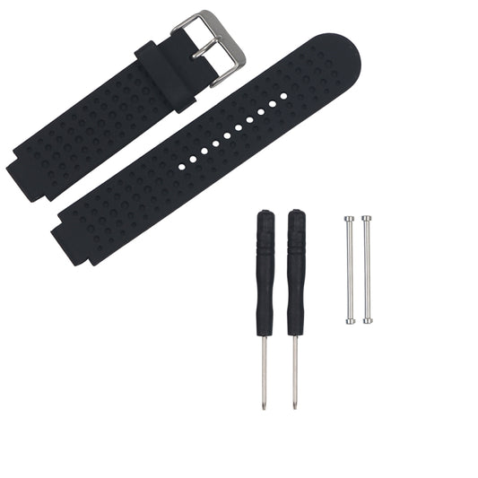 For Garmin Forerunner 620 Solid Color Replacement Wrist Strap Watchband(Black) by buy2fix