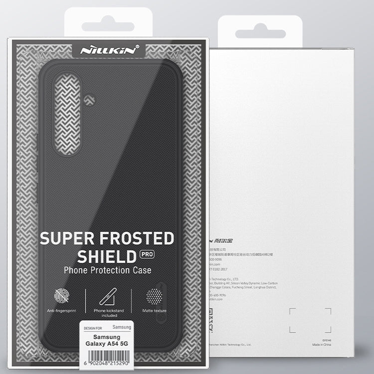 For Samsung Galaxy A54 5G NILLKIN Super Frosted Shield Pro PC + TPU Phone Case(Green) by NILLKIN
