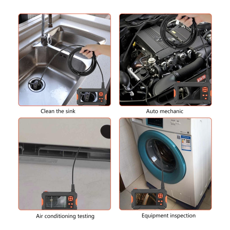 P130 3.9mm 4.3 inch Single Camera with Screen Endoscope, Length:5m by buy2fix