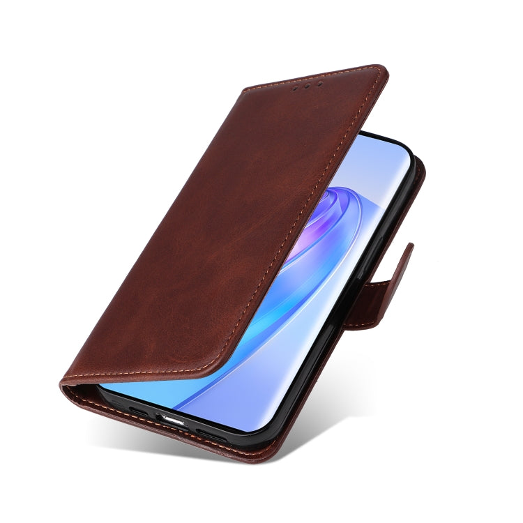 For Honor X9a/X40 5G/Magic5 Lite Classic Calf Texture Flip Leather Phone Case(Brown) by buy2fix