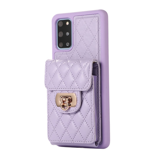 For Samsung Galaxy S20+ Card Slot Leather Phone Case(Purple) by buy2fix