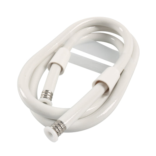 RV 1.5m Flexible Shower Pipe with Spray(White) by buy2fix