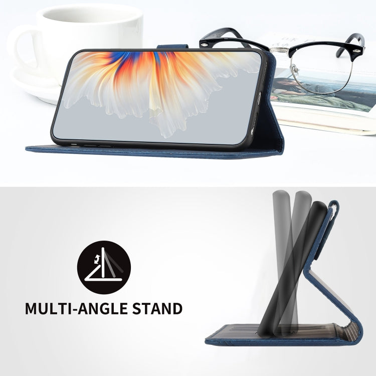 For Honor 10 Lite/Huawei P smart 2019 Heart Pattern Skin Feel Leather Phone Case(Royal Blue) by buy2fix