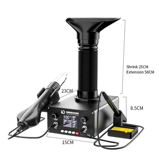 D301 Multifunctional Intelligent Smoking Constant Temperature Soldering Disassembly Rework Station(UK Plug) by buy2fix