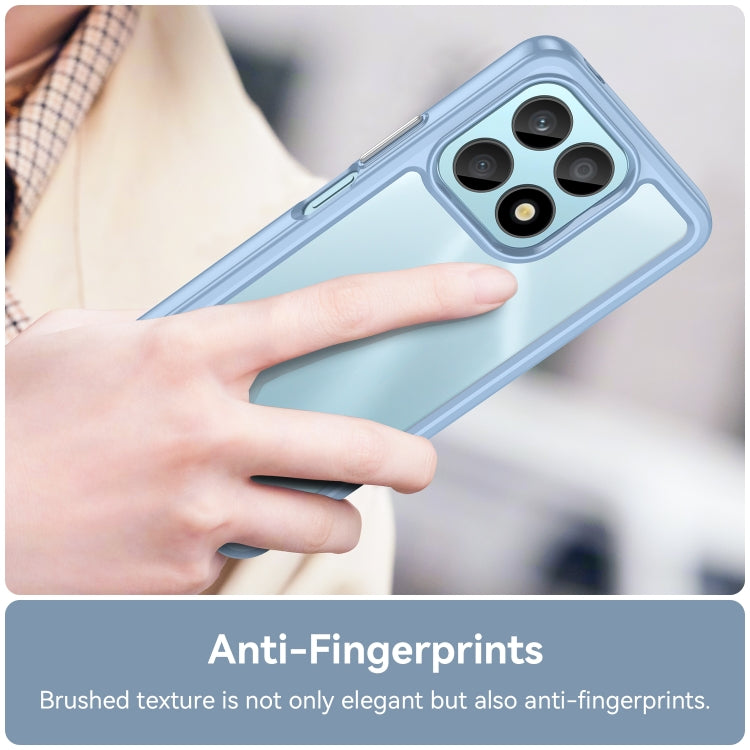 For Honor X8a Colorful Series Acrylic + TPU Phone Case(Blue) by buy2fix