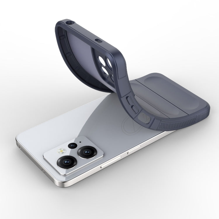 For Xiaomi Redmi Note 12 4G Global Magic Shield TPU + Flannel Phone Case(Dark Grey) by buy2fix