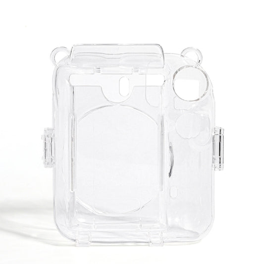 For FUJIFILM instax mini 12 Crystal Hard Acrylic Camera Case with Shoulder Strap(DIY Milk Cow) by buy2fix