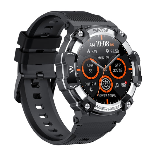 PG666 1.39 inch TFT Screen Bluetooth Call Smart Watch, Support Heart Rate / Blood Pressure Monitoring(Black Silver) by buy2fix