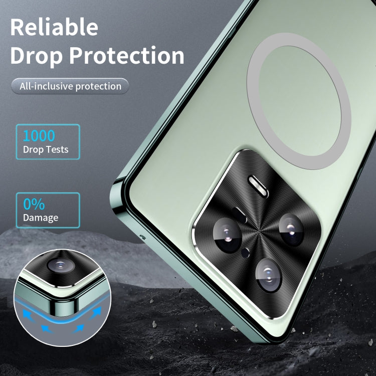 For Xiaomi 13 Pro MagSafe Magnetic Frosted Metal Phone Case(Green) by buy2fix