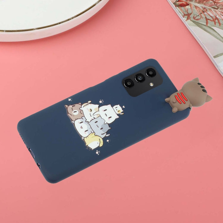 For Samsung Galaxy A14 5G Shockproof Cartoon TPU Phone Case(Stacked Cats) by buy2fix