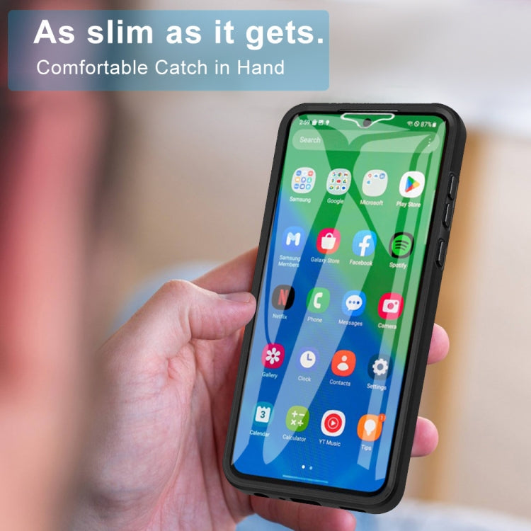 For Samsung Galaxy A34 5G Acrylic + TPU 360 Degrees Full Coverage Phone Case(Black) by buy2fix