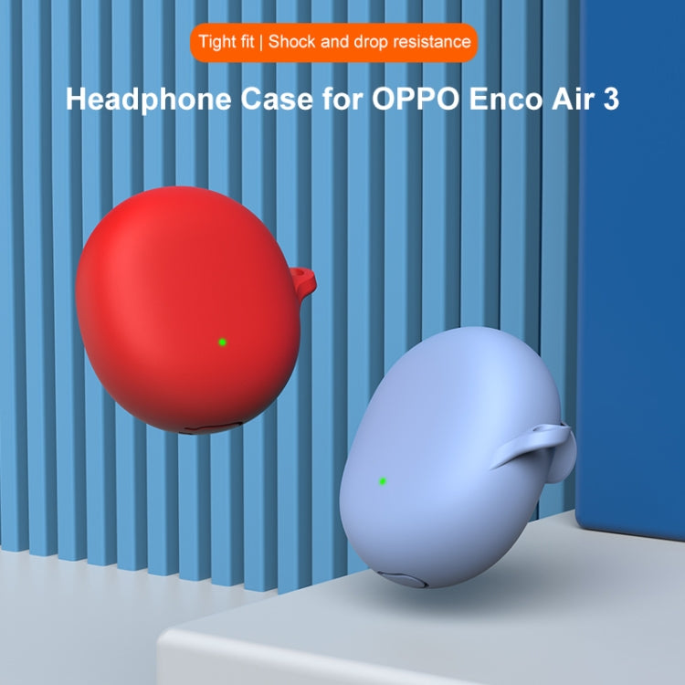 For OPPO Enco Air 3 Silicone Wireless Earphone Protective Case(Pink) by buy2fix