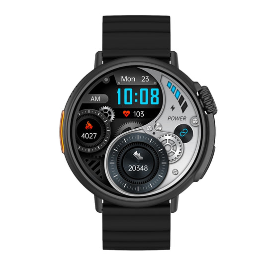 MT30 1.6 inch HD Screen TPU Strap Smart Watch Supports Voice Calls/Blood Oxygen Monitoring(Black) by buy2fix
