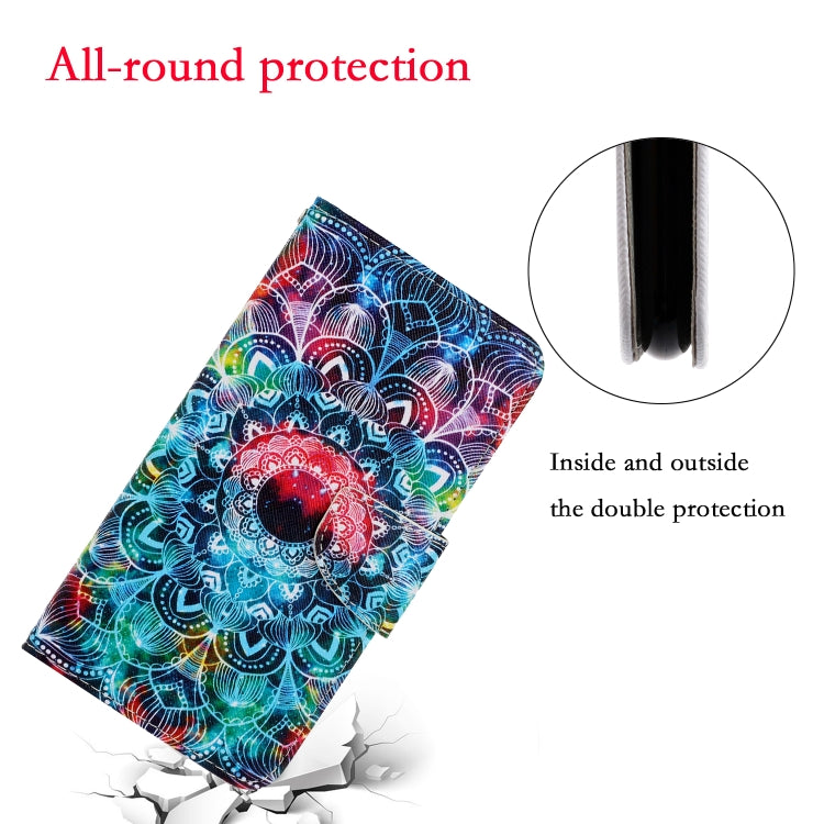 For Xiaomi Redmi Note 12 4G Global Colored Drawing Pattern Flip Leather Phone Case(Mandala) by buy2fix