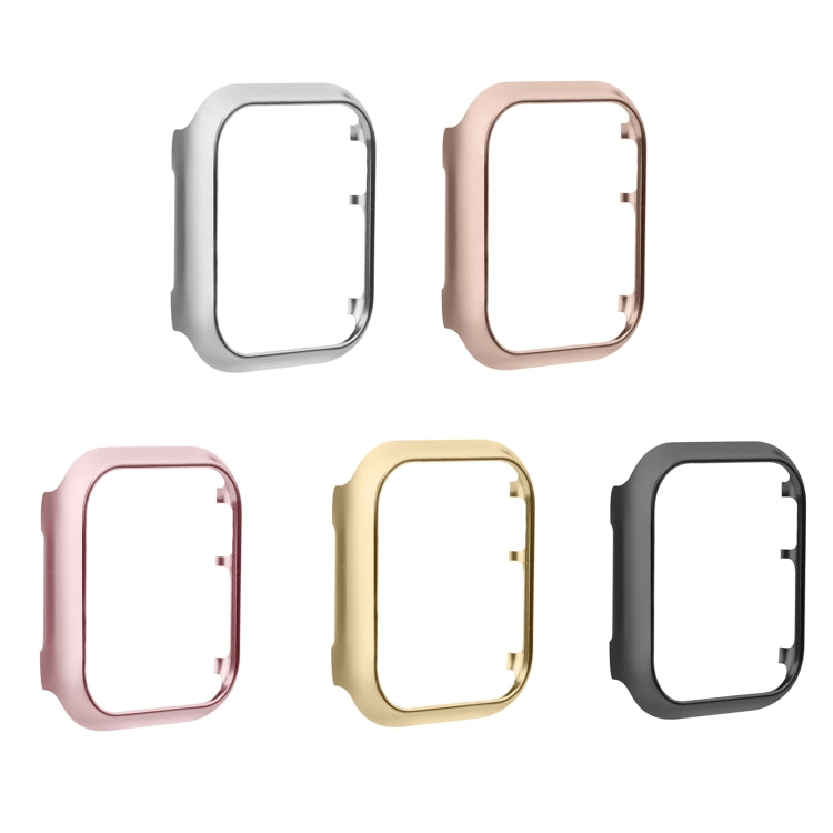 For Apple Watch Series 9 / 8 / 7 41mm Mirror Hollow Watch Protective Case(Gold) by buy2fix