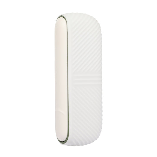 For IQOS ILUMA Silicone Electronic Cigarette Case Charging Compartment With Side Cover(White) by buy2fix