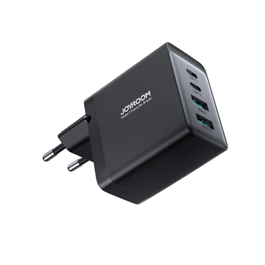JOYROOM TCG02 Gallium Nitride 67W Dual USB+Dual USB-C/Type-C Multi-Port Charger Set, Specification:EU Plug(Black) by JOYROOM