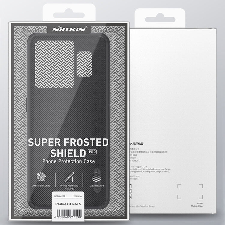 For Realme GT Neo 5 NILLKIN Frosted Shield Pro PC + TPU Phone Case(Black) by NILLKIN