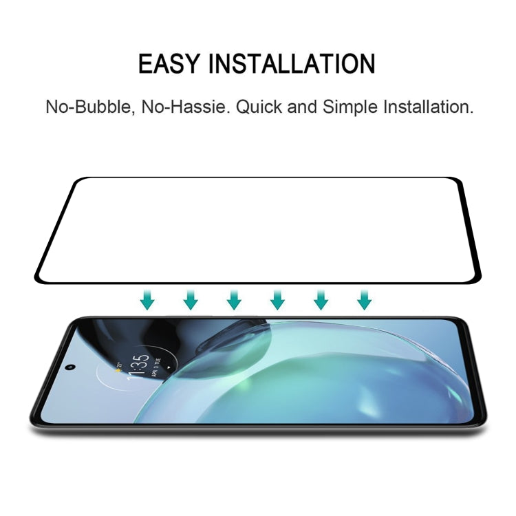 For Motorola Moto G72 25pcs Full Glue Full Cover Screen Protector Tempered Glass Film by buy2fix