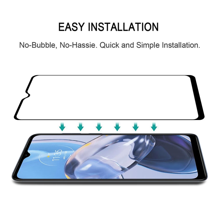 For Motorola Moto E22 / E22i 25pcs Full Glue Full Cover Screen Protector Tempered Glass Film by buy2fix