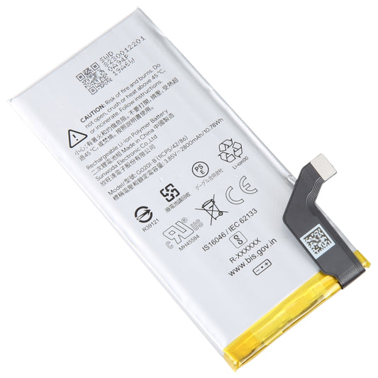 For Google Pixel 4 2800mAh Battery Replacement G020I-B by buy2fix