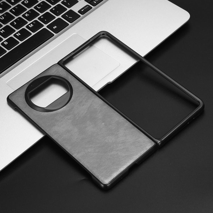 For Huawei Mate X3 Litchi Texture Phone Case(Grey) by buy2fix