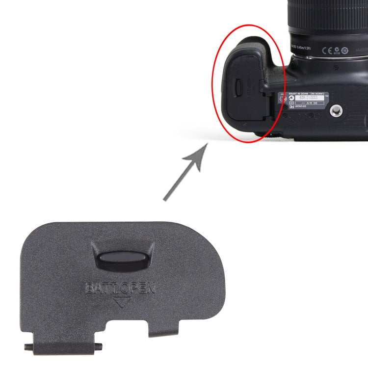 For Canon EOS 60D OEM Battery Compartment Cover by buy2fix