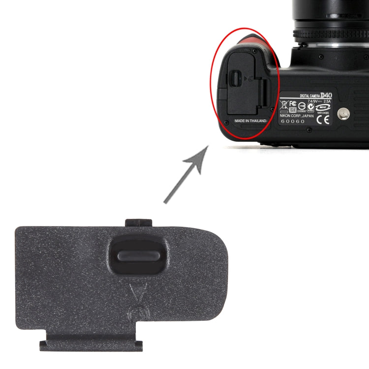 For Nikon D40 / D60 / D3000 / D5000 OEM Battery Compartment Cover by buy2fix